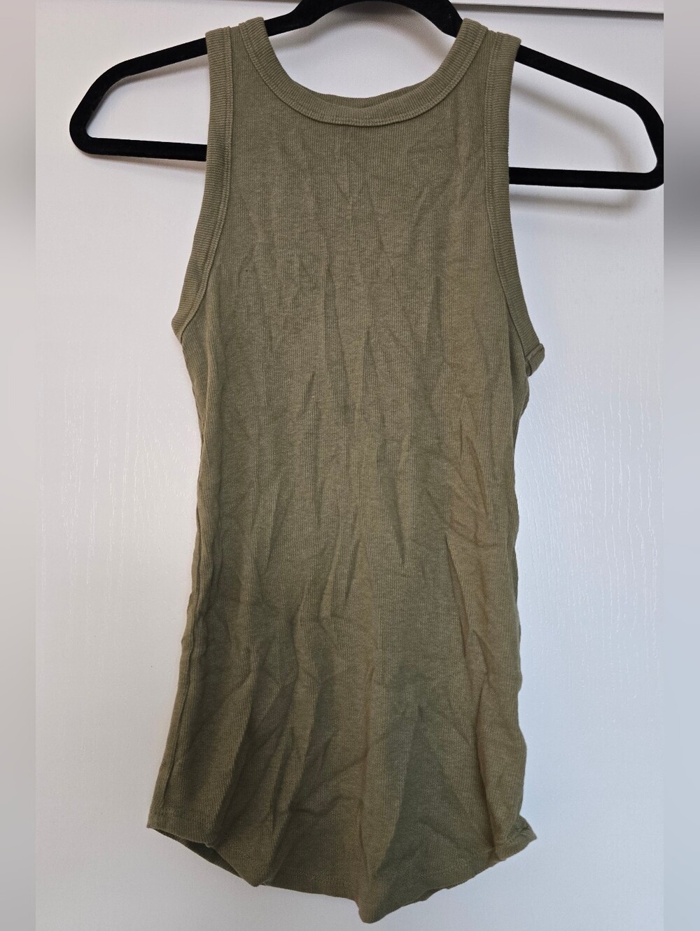 A New Day - Green Sleeveless Ribbed Casual Tank Top